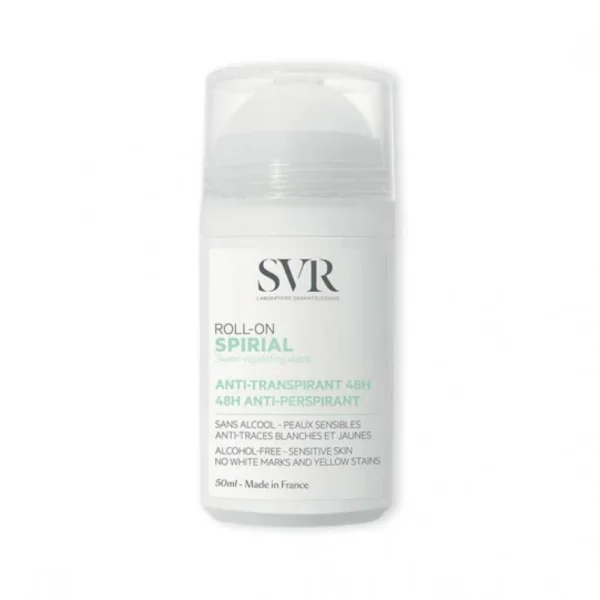 SVR Spirial Anti Perspirant Roll on Deodorant 48H - 50ml | اس في ار رول مزيل العرق المضاد للتعرق 48 ساعة 50 مل