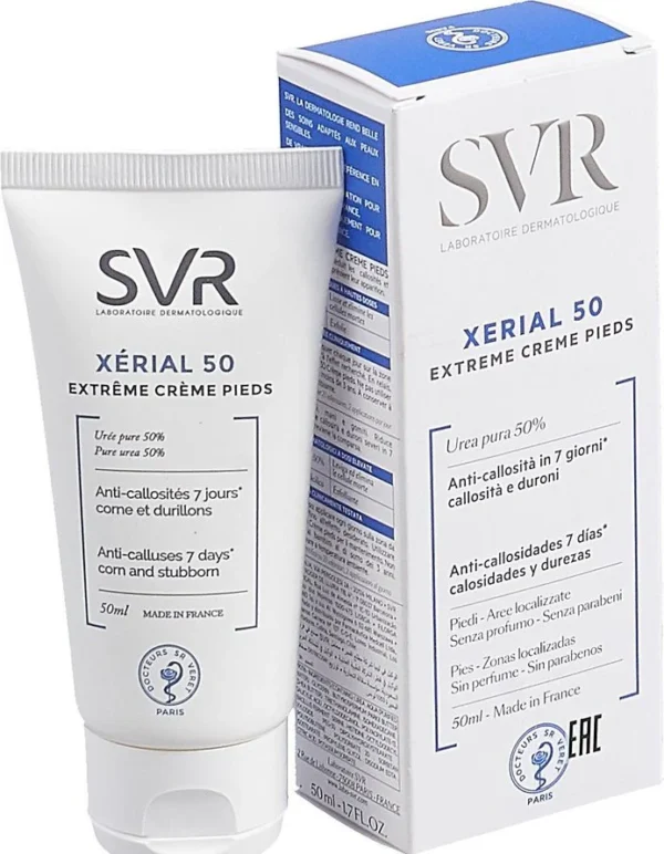 SVR Xerial 50 Extreme Feet Cream - 50ml | اس في ار كريم يوريا 50% للأقدام - 50 مل